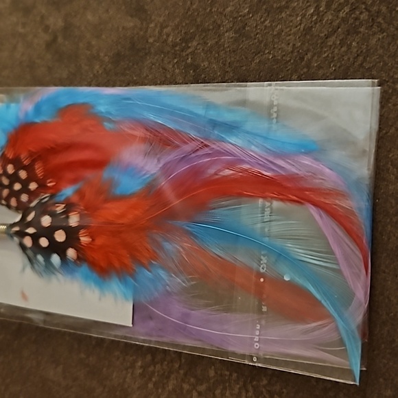5/$25 Retro 1980s Colorful Fairycore Feather Earrings - Picture 3 of 3